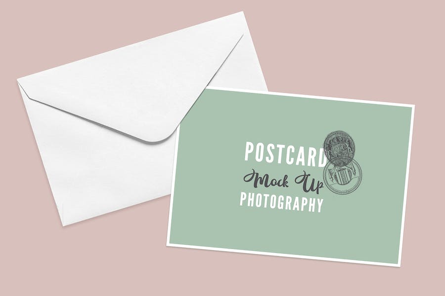 Premium Postcard Mock-Up  Free Download