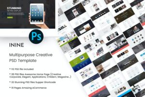 Banner image of Premium Inine Creative Multipurpose PSD Template  Free Download