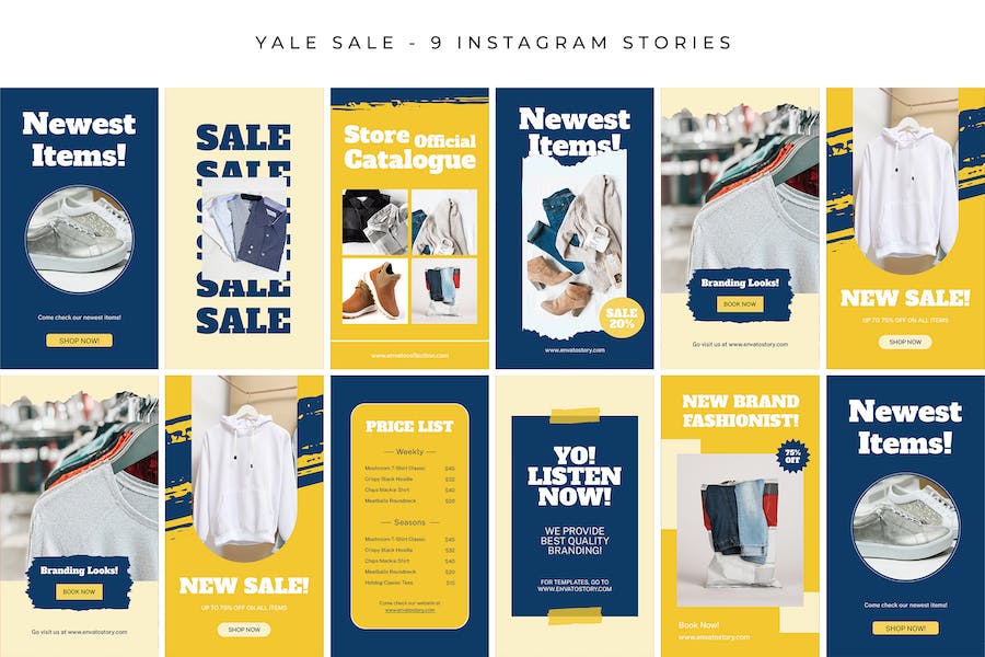 Premium Yale Sale Instagram Stories  Free Download