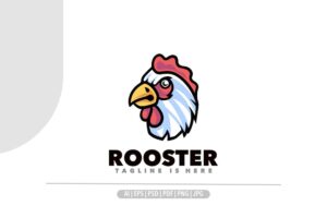 Banner image of Premium Rooster Mascot Logo  Free Download