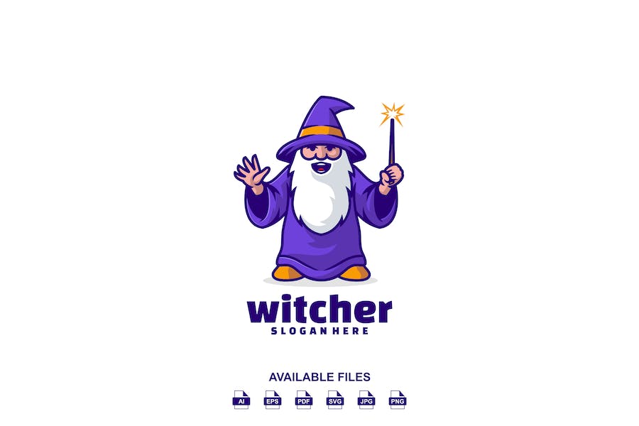 Premium Witch Logo  Free Download