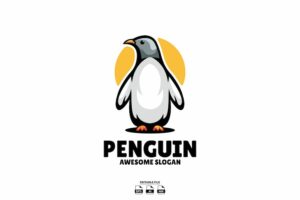 Banner image of Premium Penguin Mascot Design Logo  Free Download