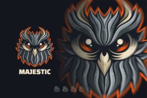 Banner image of Premium Owl Mascot Logo Template  Free Download