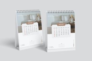 Banner image of Premium Desk Calendar Mockup  Free Download