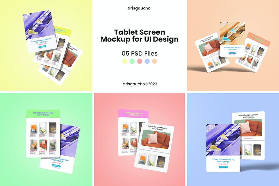 Premium Tablet Screen Mockup for UI Design  Free Download