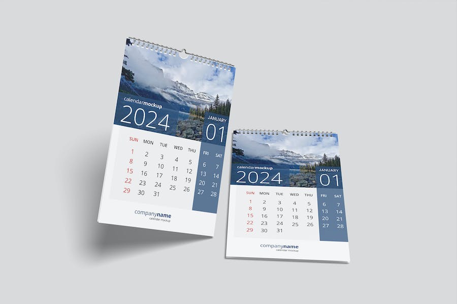 Premium Wall Calendar Mockup  Free Download