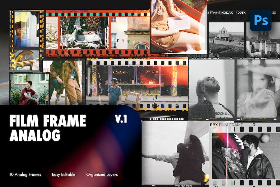 Premium Film Frame Analog V-1  Free Download