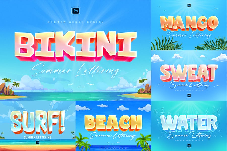 Premium Summer Text Effects  Free Download