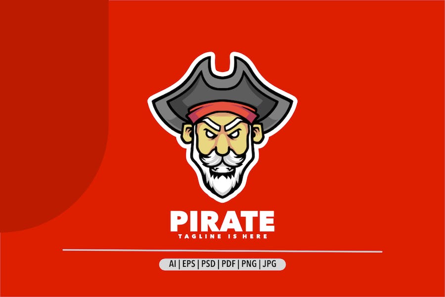 Premium Pirate Logo  Free Download