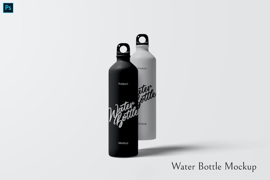 Premium Water Bottle Mockup  Free Download