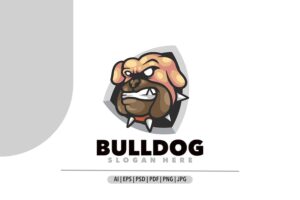 Banner image of Premium Bulldog Mascot Logo  Free Download