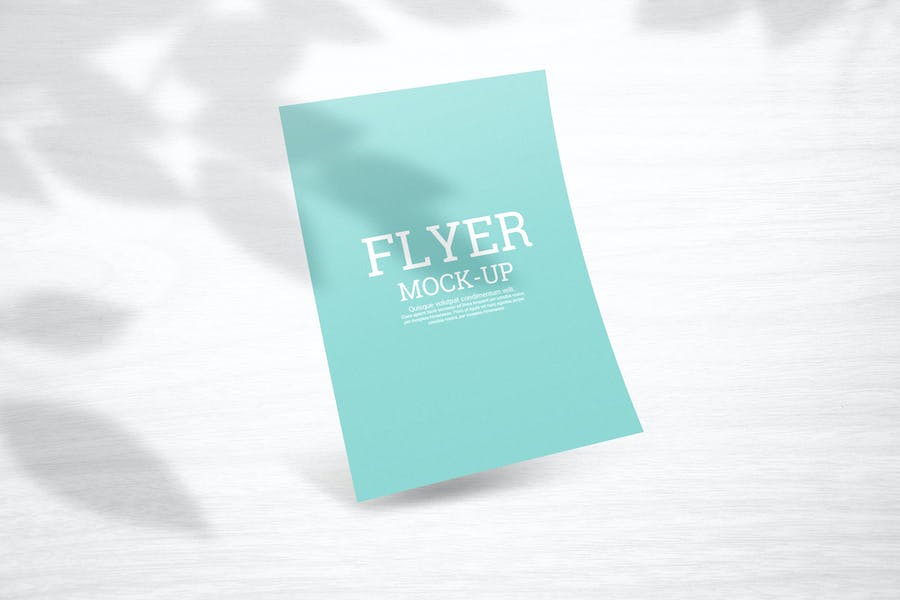 Premium Floating Flyer Mockup A4  Free Download