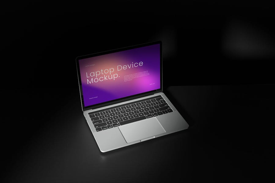 Premium Laptop Device Mockup  Free Download