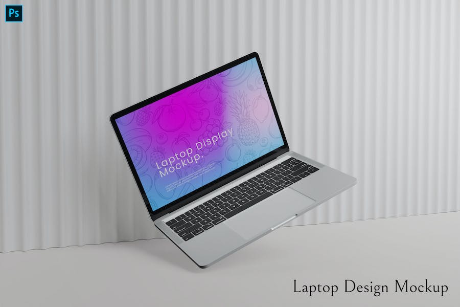 Premium Laptop Design Mockup  Free Download
