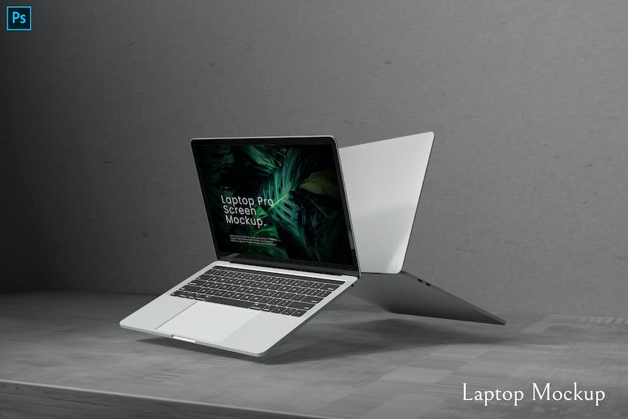 Premium Laptop Design Mockup  Free Download