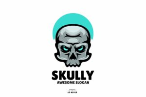 Banner image of Premium Skull Mascot Illustration Design Logo  Free Download