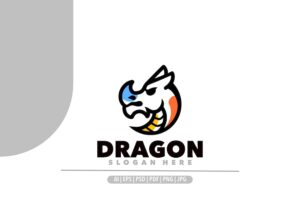 Banner image of Premium Dragon Line Art Logo  Free Download