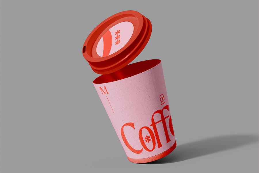 Premium Paper Coffee Cup Mockup  Free Download