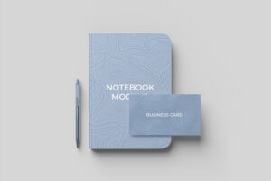 Banner image of Premium Brand Identity Mockup with Notebook  Free Download