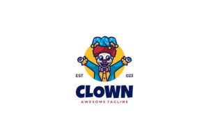 Banner image of Premium Clown Mascot Carton Logo  Free Download