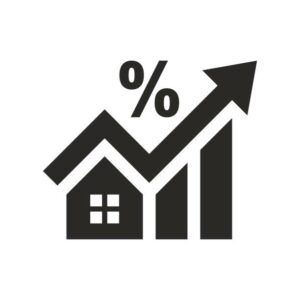 Mortgage Rate Icon Cost Of Living House Interest Rate Property Value Stock Illustration - Download Image Now - iStock