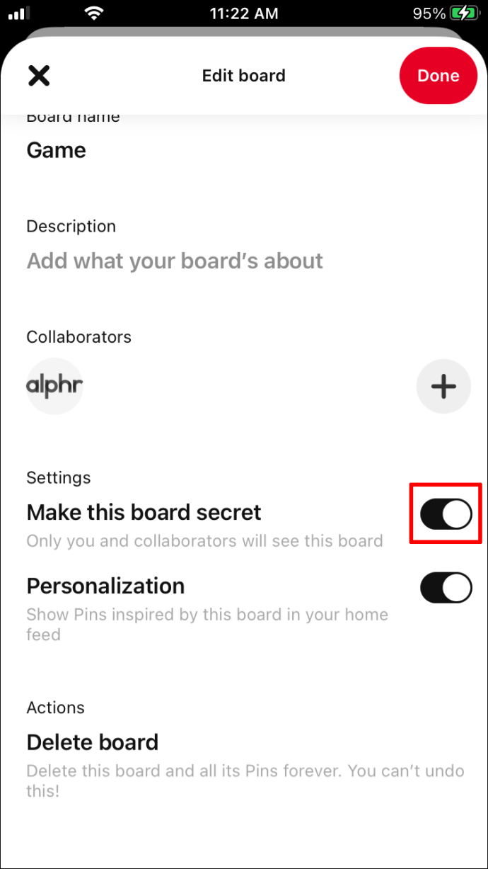 How to Make a Board Private in Pinterest