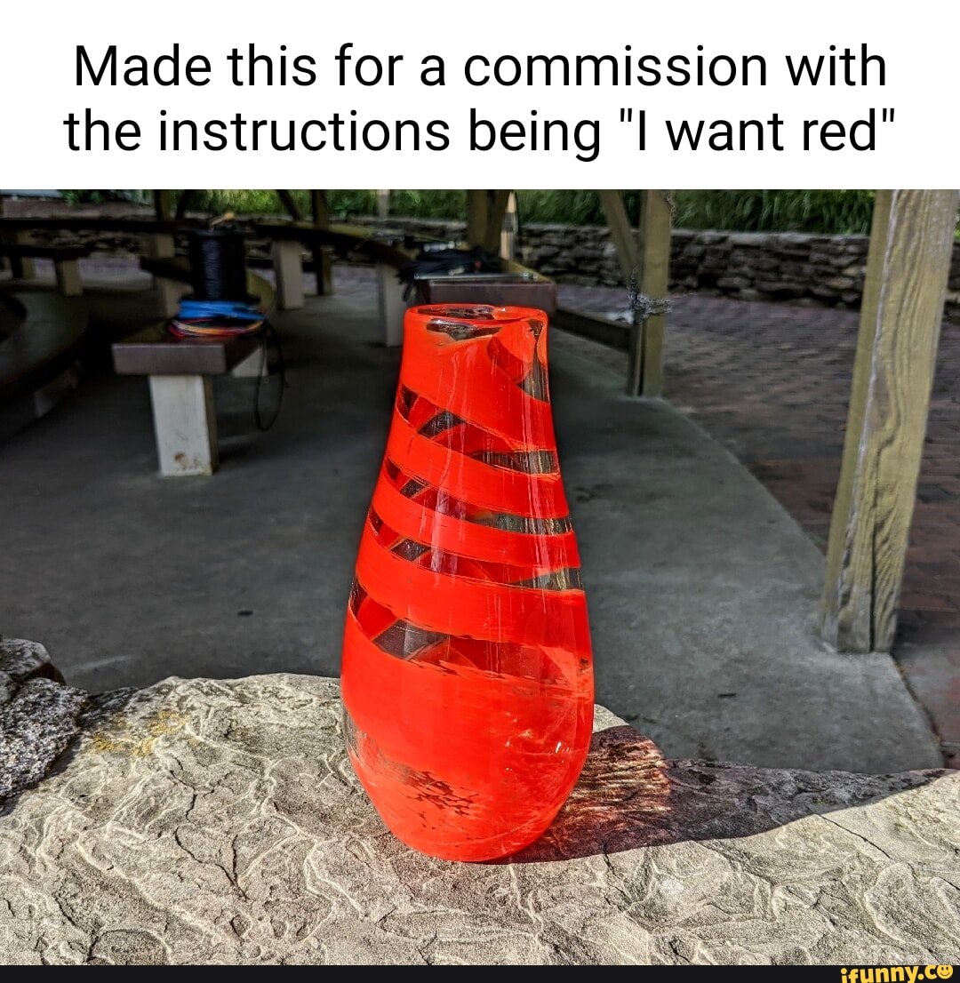 Made this for a commission with the instructions being want red" - iFunny