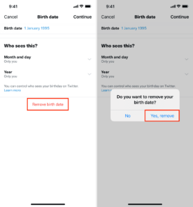 How to hide and remove your birthday from Twitter