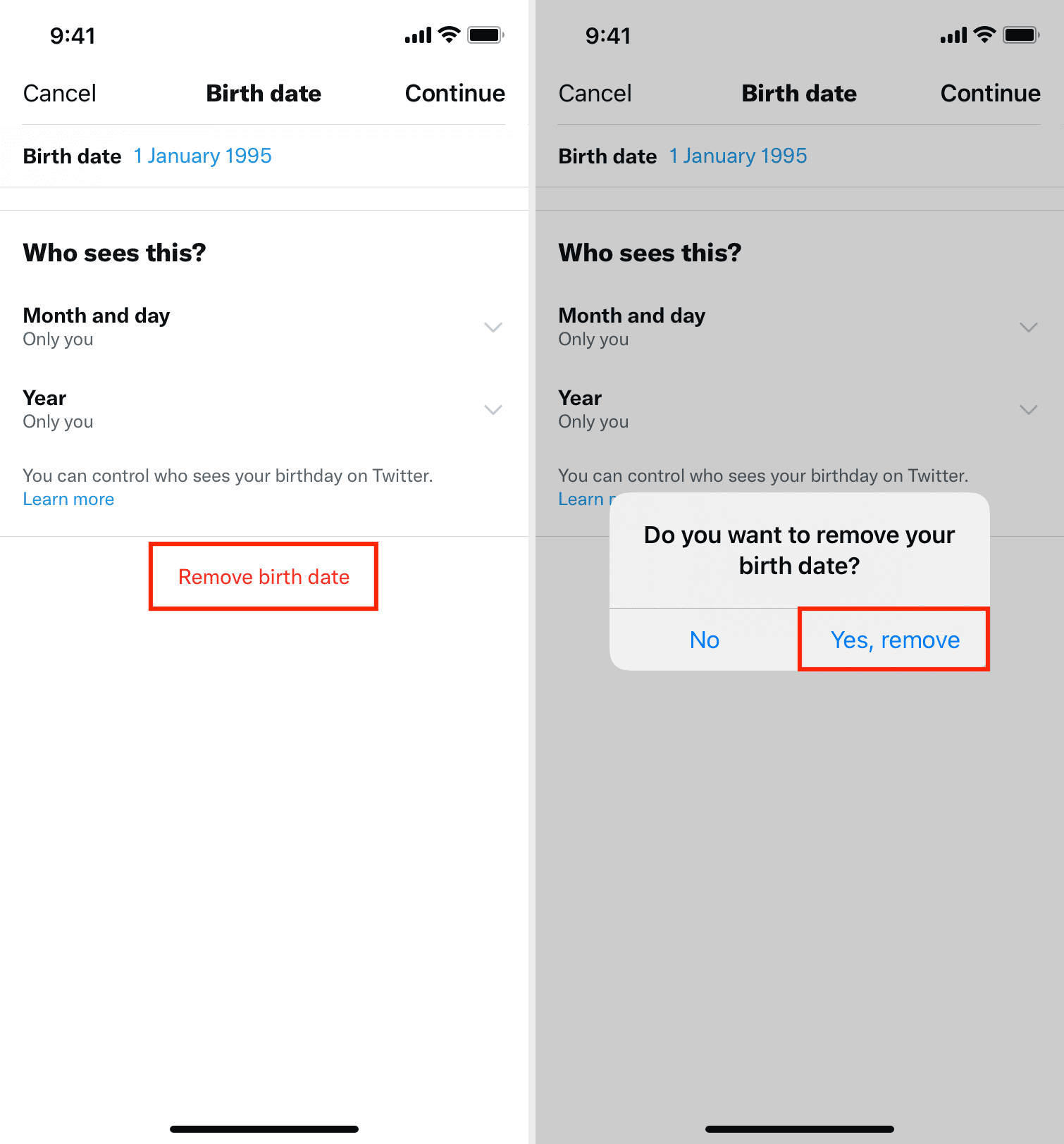 How to hide and remove your birthday from Twitter