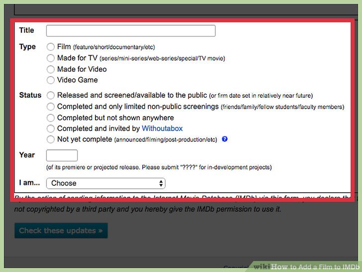 How to Add a Film to IMDb 11 Steps with Pictures wikiHow