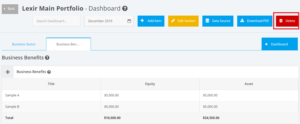 Deleting a Portfolio Dashboard Support Portal