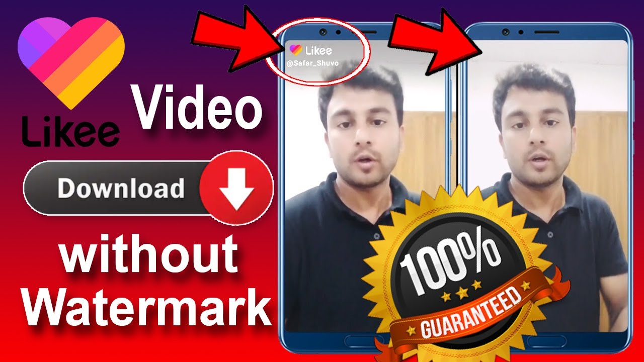 How to download likee video without watermark Likee watermark remover