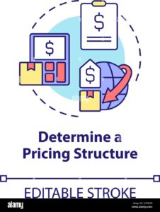 Determine pricing structure concept icon Stock Vector Image Art Alamy