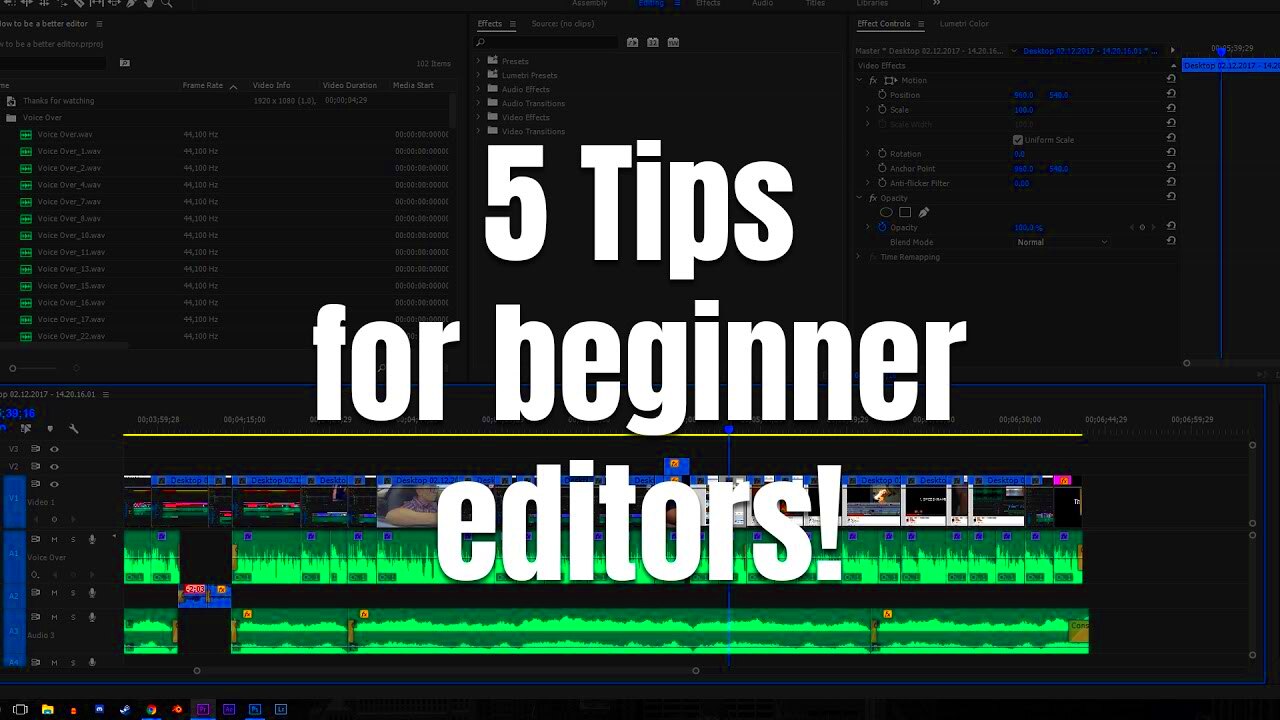 5 Editing Tips For Beginners  YouTube