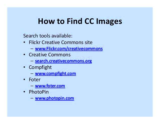 Using Photos Licensed Under Creative Commons