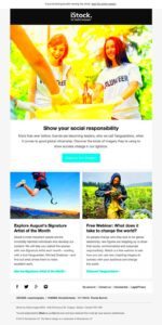 iStockPhoto Collections email  HTML Email Gallery