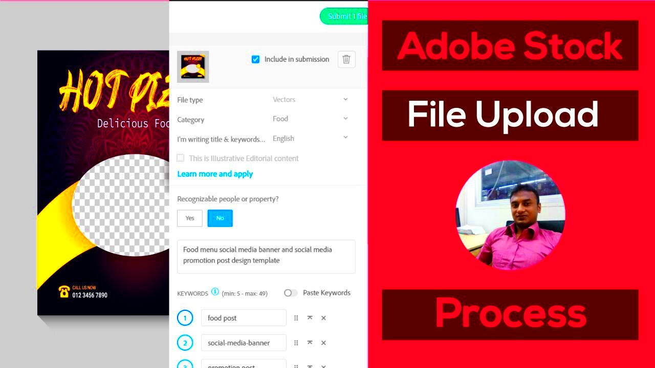 How To Upload Your file Adobe Stock Adobe stock file ready Submit