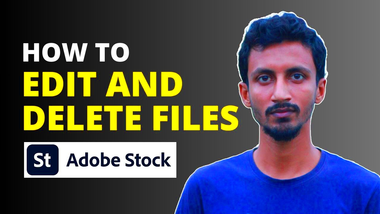 How to Edit and Delete Files in Adobe Stock  YouTube