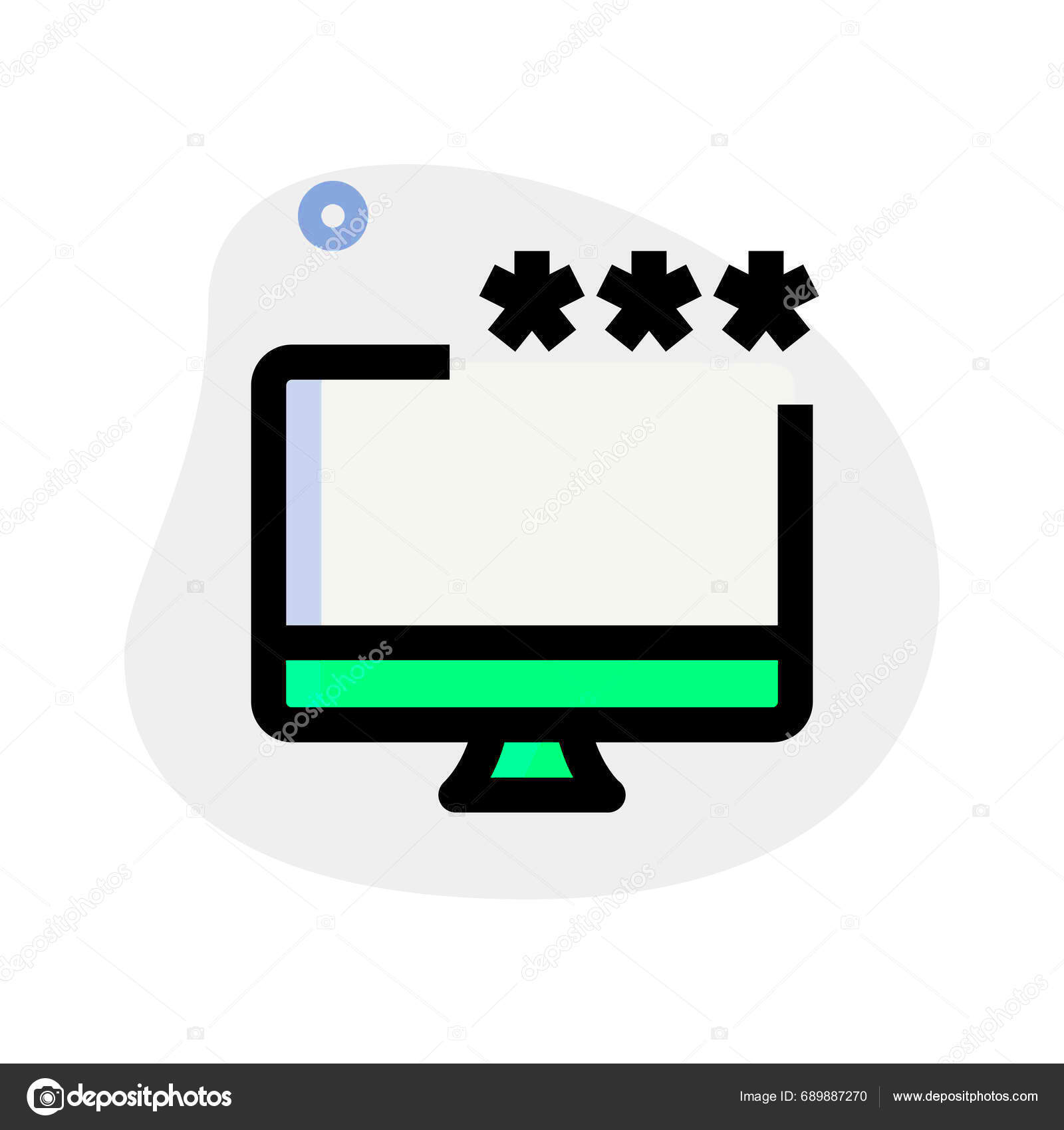 Required Code Accessing Desktop Account Stock Vector by get4net 689887270