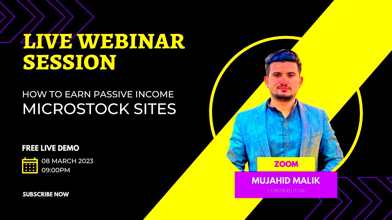 Adobe Stock passive income live session 2023  How to generate passive