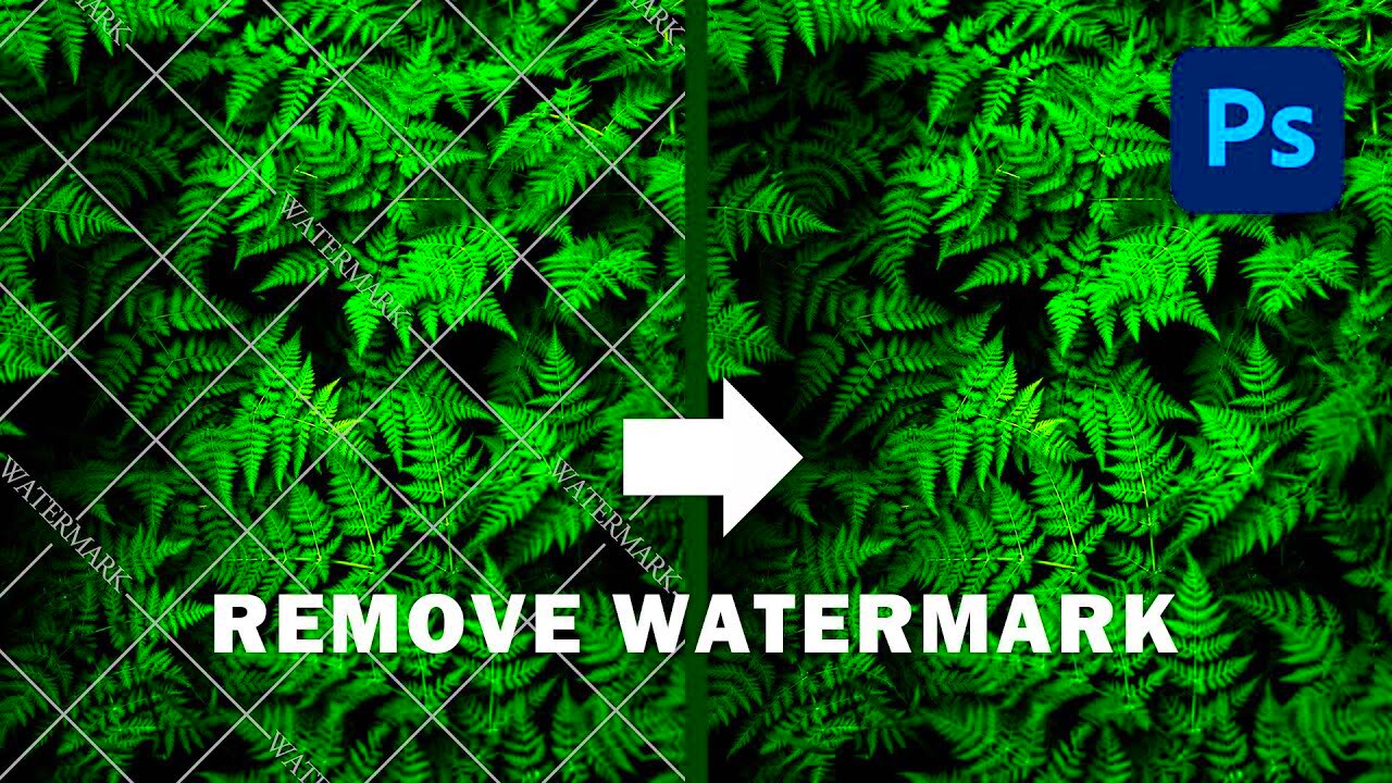 2 Easy Ways to Remove Watermark in Photoshop CC 2020  YouTube