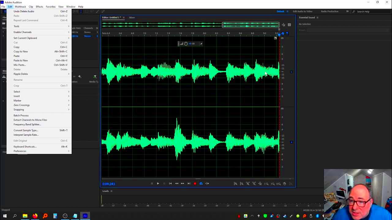 How to loop music in Adobe Audition  YouTube