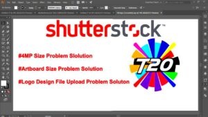 How To Shutterstock Artboard Size or 4MP Size Problem Solution  Logo