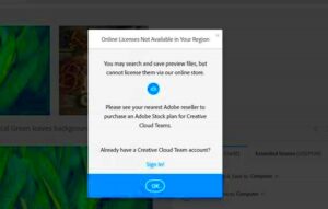 Solved Adobe Stock license not available in your region e  Adobe