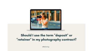 Photography Contracts Use the phrase deposit or retainer  YouTube