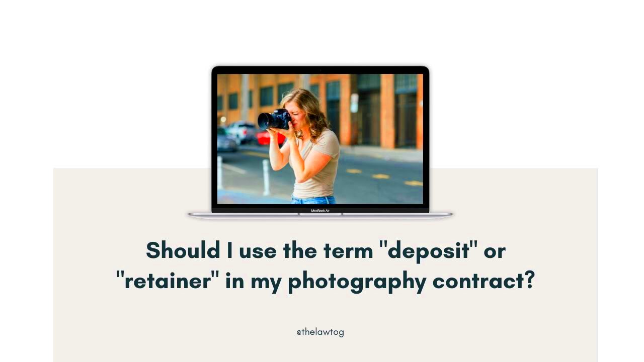 Photography Contracts Use the phrase deposit or retainer  YouTube