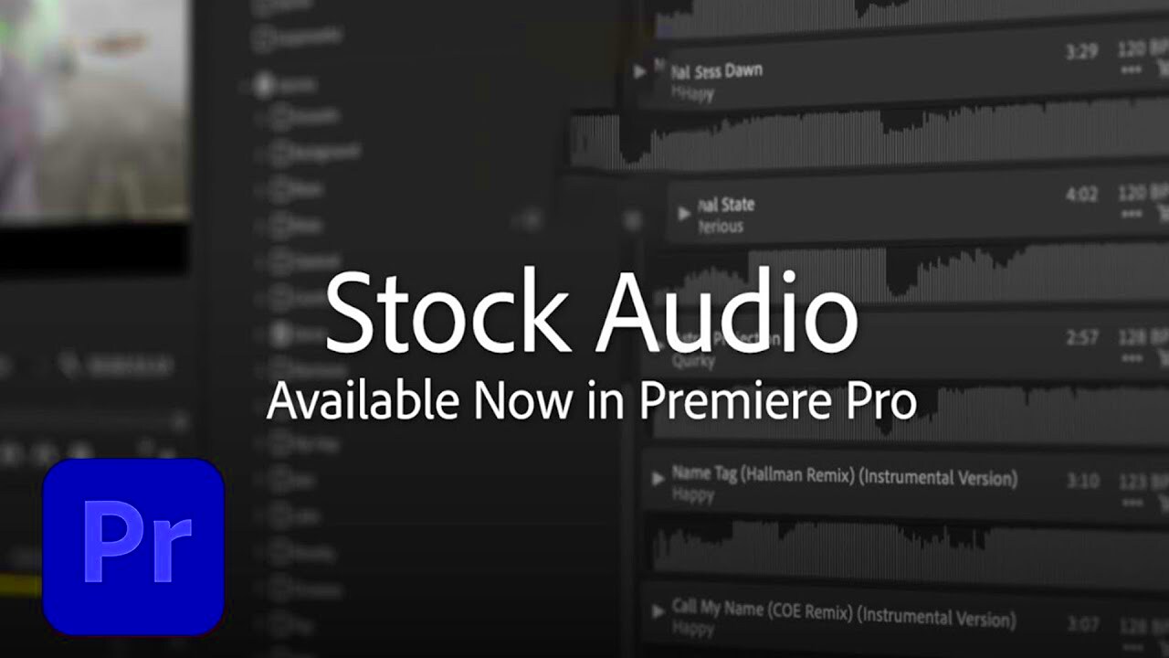 New in Premiere Pro  Introducing Adobe Stock Audio  Adobe Creative