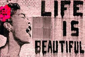 Banksy  Life is Beautiful Poster 24x36 PSA010013  Amazonin Home