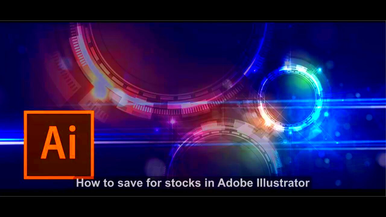 How to save for stocks in Adobe Illustrator tutorial  YouTube