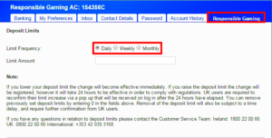 How do I set deposit limits on my account  How can we help